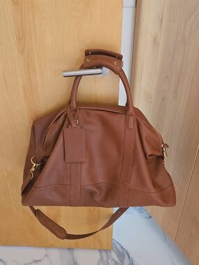 Coach Vintage Classic Brown Leather Weekender Bag, Strap, Quiet Lux, IYKYK